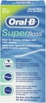Oral-B SuperFloss Dental Floss for Braces Bridges and white Spaces (Pack of 3)