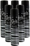 6x Charlie Revlon Black Body Spray Deodorant Perfumed 75ml