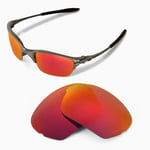 New Walleva Polarized Fire Red Replacement Lenses For Oakley Half X