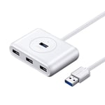 Ugreen Multifunktionell USB HUB USB-C Kabel 1m - Vit - TheMobileStore USB Hubbar