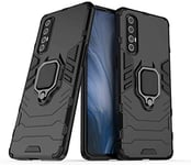 Boleyi Case for Oppo Find X2 Neo, Full Body Shock Resistant Armour Cover, with Kickstand, Cover for Oppo Find X2 Neo,(Black)