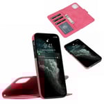 Suede magnetfodral för iPhone 13 Mini med magnetlås. Rosa one size