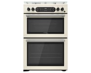 Cannon By Hotpoint CD67G0C2CJ Cream Freestanding 60cm Gas Double Cooker