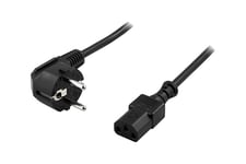DELTACO DEL-109-LSZH - strömkabel - power CEE 7/7 till power IEC 60320 C13 - 2 m