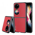 Dux Ducis Fino fodral är tillverkat av nylonmaterial Huawei P50 Pocket röd