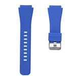 SYSTEM-S Bracelet flexible en silicone pour montre connectée Samsung Gear S3 Bleu 22 mm