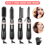 4 in 1 Hair Blow Dryer Brush Comb Hot Air Styler Tool Straightener Hair Dryer