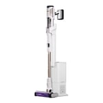 Shark Detect Pro Cordless Vacuum Cleaner with 2L Auto-Empty System, Ultra-Lightweight & Flexible Anti Hair Wrap with Pet & Duster-Crevice Tools, 60 Mins Run-Time, Dock, White/Brass IW3611UKT