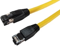 MicroConnect nätverkskabel CAT 8.1, gul 0.25 meter