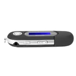 Portable Music Mp3 Usb Player With Lcd Screen Fm Radio Voice Black