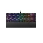 ASUS ROG Strix Scope II RX Gaming Keyboard, IP57, Dampening Foam, Pre-lubed ROG RX Red Optical Switches, PBT Keycaps, multi-function controls, Xbox Game Bar function hotkeys, RGB-Black, UK Layout