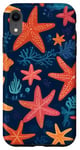 iPhone XR Aesthetic Starfish Coral Pattern Case