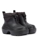 Crocs Stomp Puff Boot WoMens Black Boots - Size UK 4