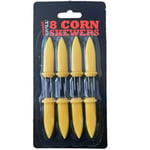 8 PCs Corn skewers Stainless Steel Corn on Cob Holder Sweetcorn BBQ Prongs Forks