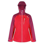 Regatta Women's Highton Hooded Jacket Waterproof - Dark Cerise - 10