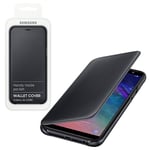 Official Samsung Galaxy A6 2018 Flip Wallet Case Black EF-WA600CBEGWW