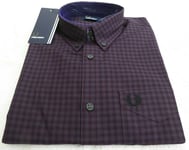 New BNWT Men's Fred Perry Three Colour Checked Shirt - Sml - £29.95 & Free Post