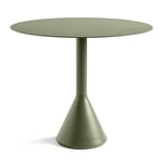 HAY - Palissade Cone Table 90 cm Olive - Olive - Grön - Matbord utomhus - Metall
