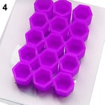 WGSI 20pcs/bag 17mm wheel nut covers 19mm 21mm Car Bolt Caps Wheel Nuts Silicone Covers Practical Hub Screw Cap Protector (Color : Purple 17mm)