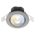 Smart Hem LED Downlight Ställbar färgtemp CCT  Borstad metall
