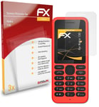 atFoliX 3x Screen Protector for Nokia 130 Screen Protection Film matt&shockproof