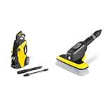 Bundle of Kärcher K 7 Power Pressure Washer + Kärcher WB 7 Plus 3-in-1 Corded Electric Wash Brush, 3 Functions: Foam Jet, High-Pressure Flat Spray Nozzle, Soft Brush