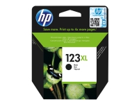 HP 123XL - Svart - original - bläckpatron - för Deskjet 2130, 26XX, 36XX, 37XX ENVY 45XX, 5070 Officejet 38XX, 46XX, 52XX