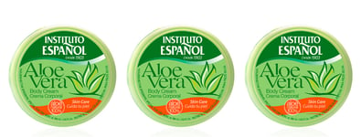 3 Body Cream with Aloe Vera Instituto Espanol 30 ml Travel  Pots Made in Spain.