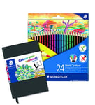 Staedtler Noris 185 C24 SB Crayons de couleur avec 24 couleurs assorties