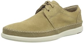 Clarks Men's Bratton Lo Boat Shoe, Sand Suede, 7 UK