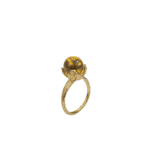 Bottega Boccadamo Ring Leaf Pearl Guld