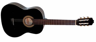 Morgan CG 10 3/4 BK sort høyglanspolert Klassisk gitar . Til de yngre ..Nylonstrengs