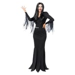 Amscan - Costume Morticia, la famille Addams, Wednesday, Horreur, Halloween, Carnaval