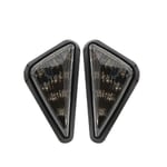 2 st Flush Mount Triangelformade LED Blinkers, 12V Motorcykel Blinkers Ljus För