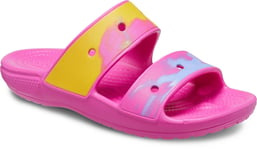 Crocs Womens Sandals Sliders Mules Classic Ombre Slip On pink UK Size