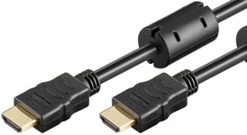 Höghastighets HDMI-kabel med Ethernet, Ferrit, 3m