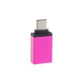 Otg Adapter Converter Type-c To Usb3.0 Rose Red
