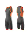 2XU G:2 Active Trisuit Mens Charcoal/Lotus Orange - M