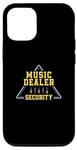 Coque pour iPhone 14 Pro Funny Music Dealer Security Un producteur de musique et des ingénieurs du son