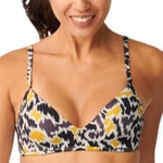 Sloggi Shore Fancy Guppy Bikini Top Svart/Gul M+ Dam