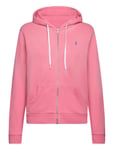 Cotton Fleece Full-Zip Hoodie Tops Sweat-shirts & Hoodies Hoodies Pink Polo Ralph Lauren