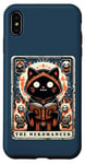 Coque pour iPhone XS Max The Nekomancer Carte de tarot humoristique avec chat nécromancien