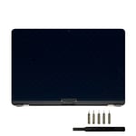 LCD Screen Display Full Assembly for Apple MacBook Air(M2 2022) A2681 Space Gray