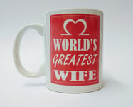 World’s Greatest Wife Mug Ceramic Mug Tea Cup Christmas Gift Romantic Present