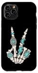 iPhone 11 Pro Skeleton Turquoise Hand Western Rodeo Cowboy Cowgirl Case