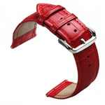 samsung Samsung Galaxy Watch 4 Classic PU Leather (Red) Strap Red