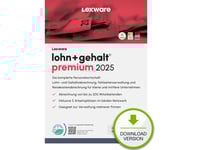 Lexware Lohn+Gehalt Premium 2025 "Unbegrenzte Laufzeit" Ladda Ner, Regnskab, Elektronisk Software Download (Esd), Tysk, Windows 11 Enterprise X64, Windows 10, Windows 11 Home, Windows 10 Education, Windows 11 Pro,...