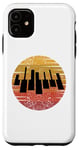 Coque pour iPhone 11 Clavier de piano rétro pour les pianistes classiques