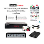 RECEPTEUR TNTSAT HITACHI HDB981E + DISQUE DUR EXTERNE 1 TERA + CABLE HDMI  Carte TNTSAT incluse