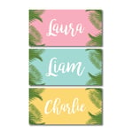 Personalised Microfiber Towel with Super Soft Cotton Blend Tropical Palm Beach Towels
